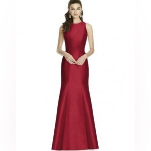 Alfred Sung D734 Dupioni Trumpet Gown - Size 6